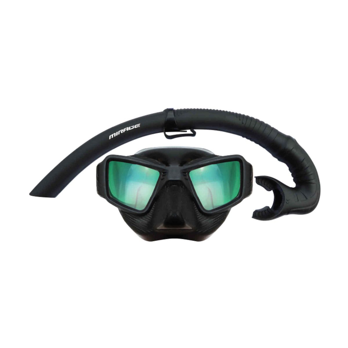 Mirage Set63  Assassin Adult Mask & Snorkel Set - Black
