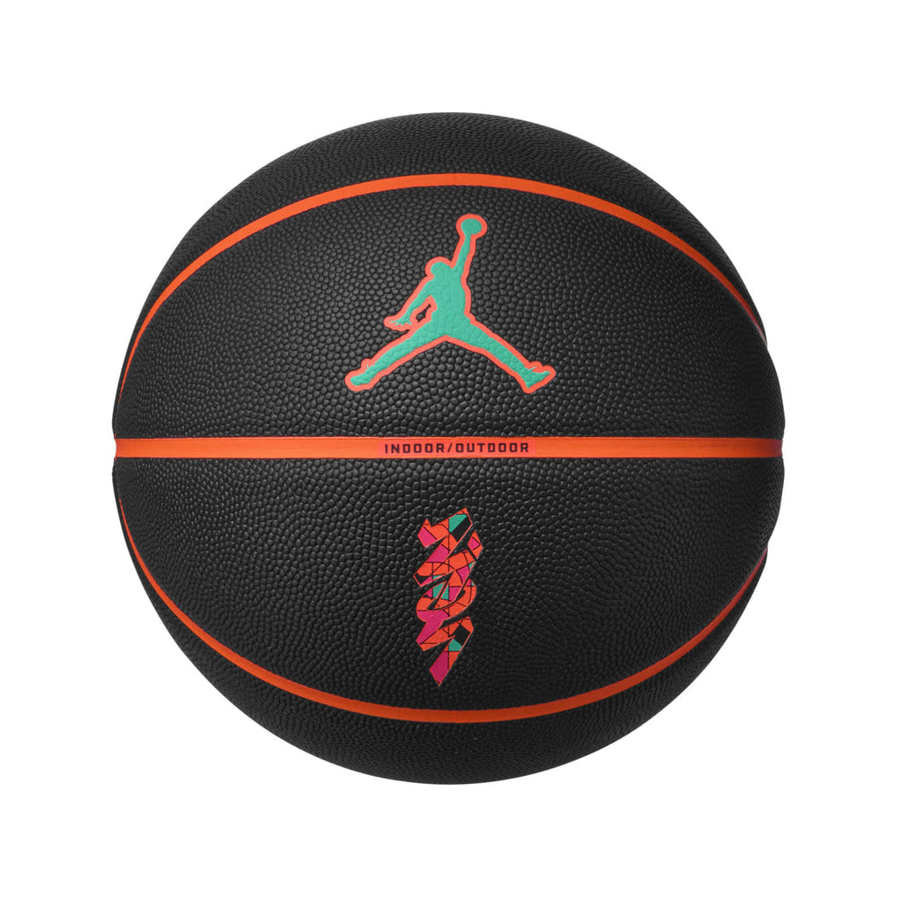 Jordan All Court 8P Z Williamson Basketball - Black/Cone/Emerald/Pink - Size. 7