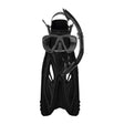 Mirage FSet07 Rayzor Adult Mask, Snorkel & Fin Set - Black - L/XL