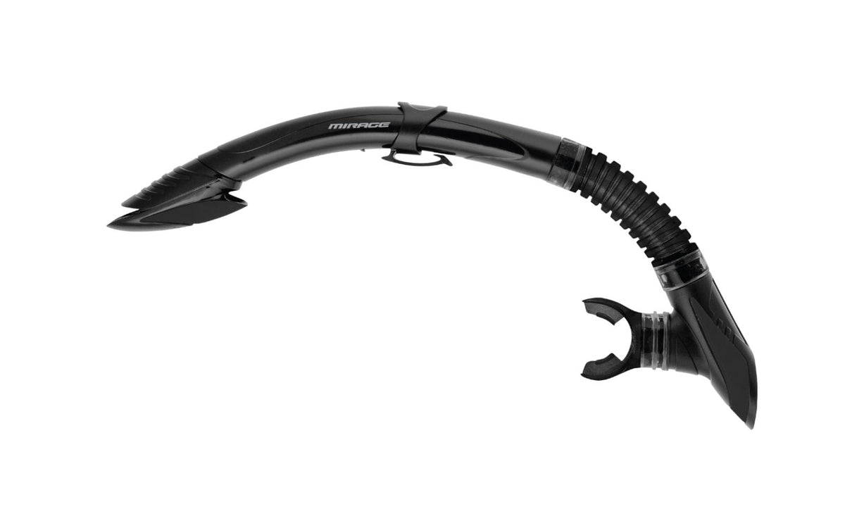 Mirage S04 Diamond Adult Snorkel - Black