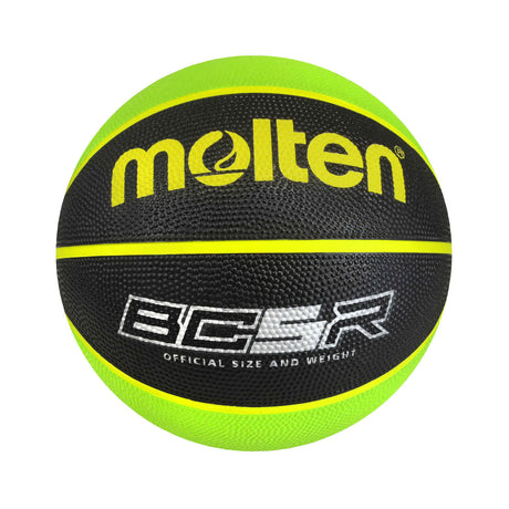 Molten BCR Rubber Basketball - Black/Green - Size 5