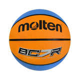 Molten BCR Rubber Basketball - Orange/Cyan - Size 7