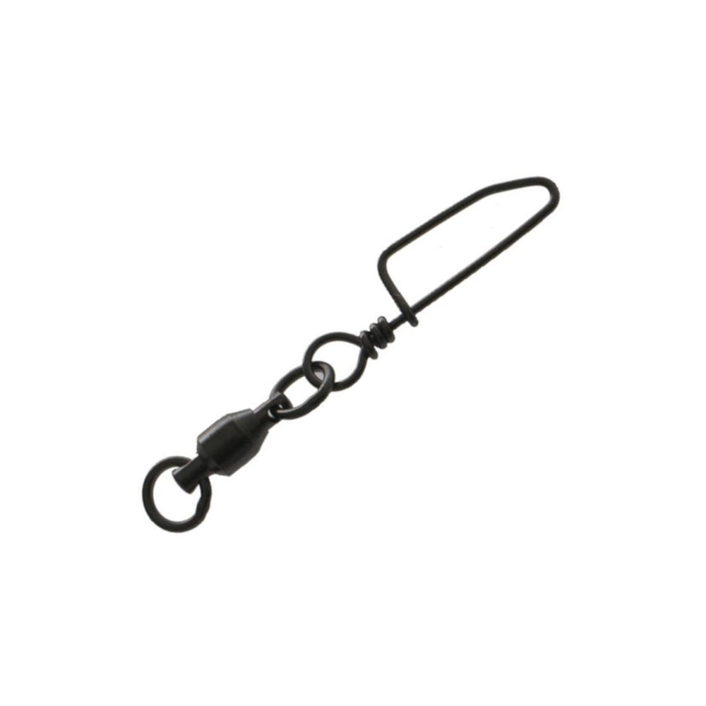 Mustad MA030-BN Ball Bearing Swivel with Welded Ring & Cross-Lock Snap