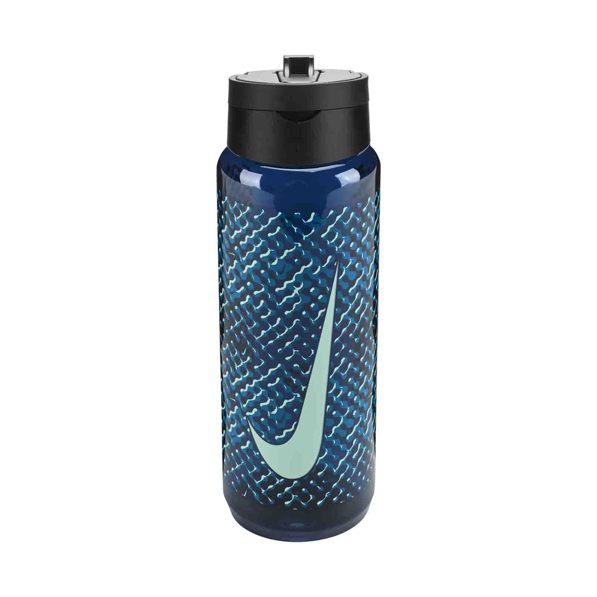 Nike TR Renew Recharge Straw Bottle - 24oz - Graphic Blue Void/Black/Green Abyss/Mint Foam