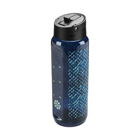 Nike TR Renew Recharge Straw Bottle - 24oz - Graphic Blue Void/Black/Green Abyss/Mint Foam