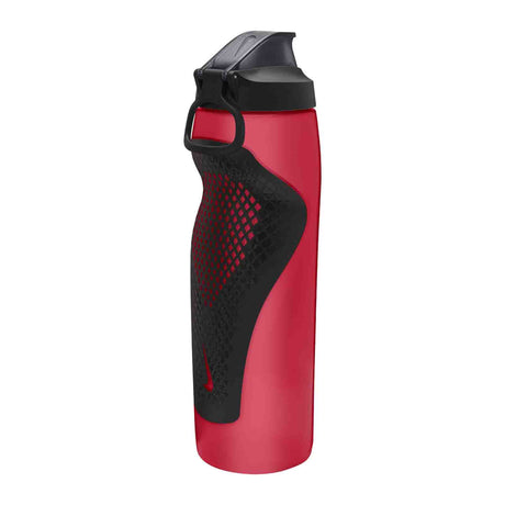 Nike Refuel Water Bottle with Locking Lid - 32oz - Red/Black/Iridescent Black