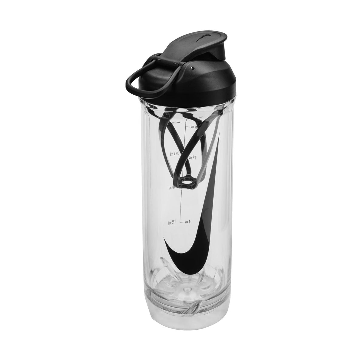 Nike TR Recharge Shaker Bottle 2.0 - 24oz - Clear/Black/Black/Black