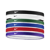 Nike Flex Classic Headbands 6pk - Royal Blue/Red/White