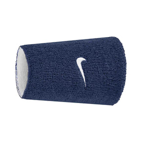Nike Swoosh Reversible Double Wristbands - Colonel Navy/White