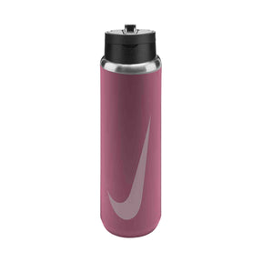 Nike Stainless Steel Recharge Straw Water Bottle - 24oz -   Peony/Black/Pink Foam