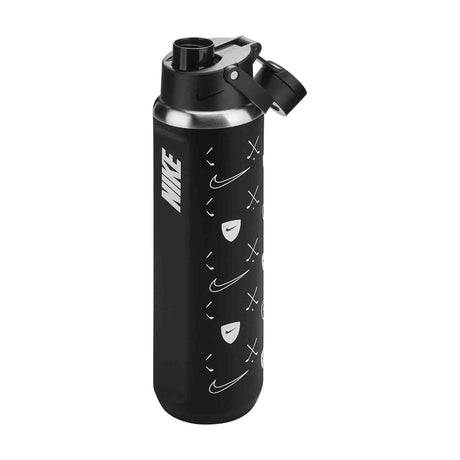 Nike Stainless Steel Chug Bottle - 24oz - Graphic - Black/White