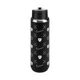 Nike Stainless Steel Recharge Straw Water Bottle - 24oz -  Graphic Black/White