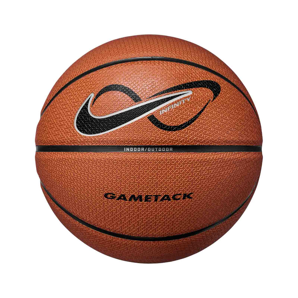 Nike Infinity Gametack Basketball - Amber/Black/Metallic Silver